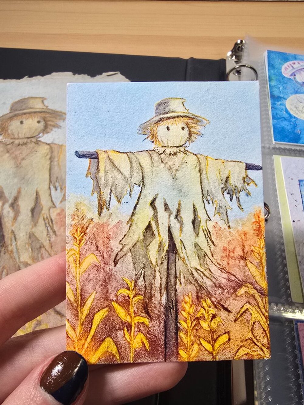 Cute Scarecrow Mini Art 🌽🐦‍⬛ Resilience Print (Signed)